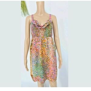 Anthropologie Maeve Size XS Silk Confetti Whirl